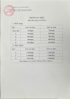 THÔNG BÁO THỜI GIAN BIỂU THỰC HIỆN TỪ 03/3/2025