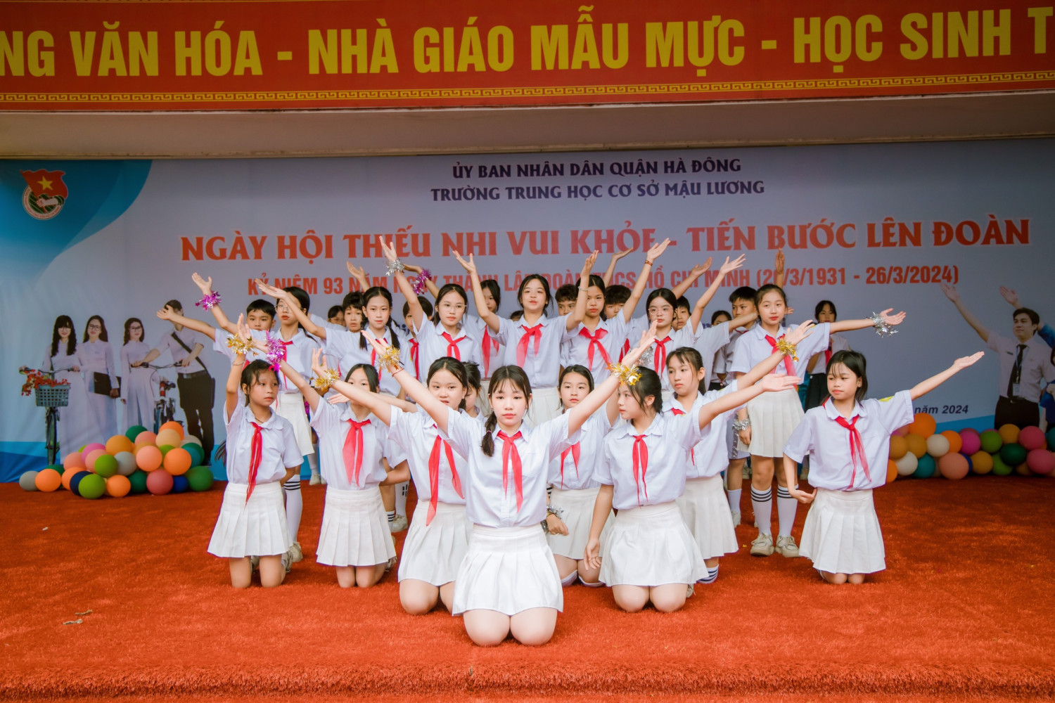 NGÀY HỘI THIẾU NHI VUI KHỎE – TIẾN BƯỚC LÊN ĐOÀN TRƯỜNG THCS MẬU LƯƠNG NĂM 2024