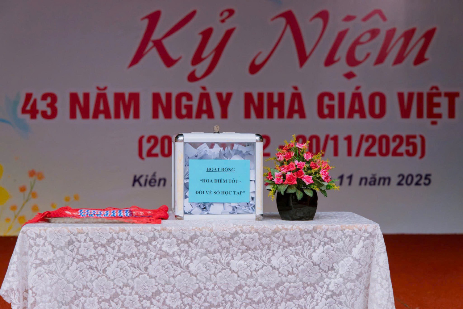  HOẠT ĐỘNG “HOA ĐIỂM TỐT – ĐỔI VÉ SỐ HỌC TẬP” 